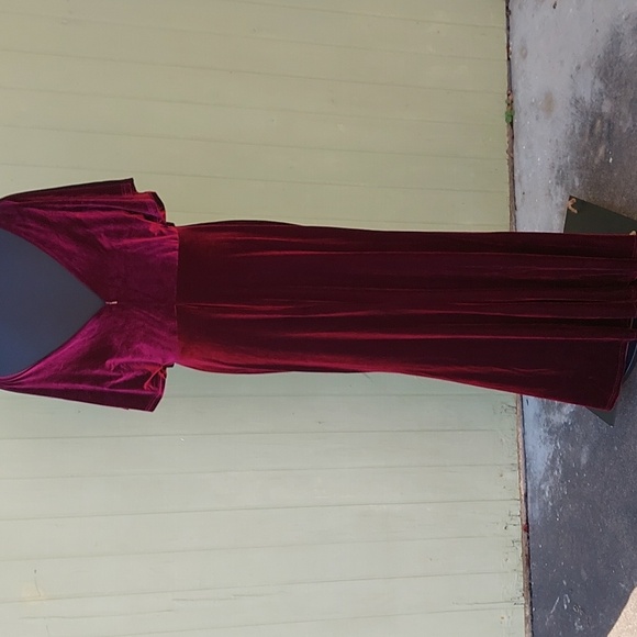 Revelry Burgundy Gwen Maxi Dress Sz 14 - Picture 7 of 14